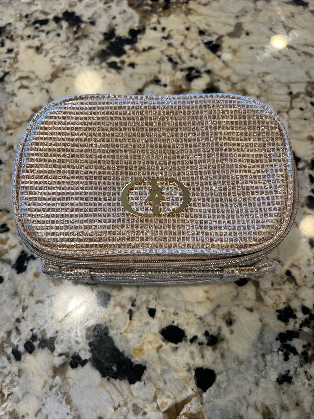 Dior Gold Cosmetic Pouch